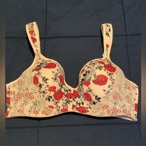 Jessica Simpson Floral Bra 38 C NWOT